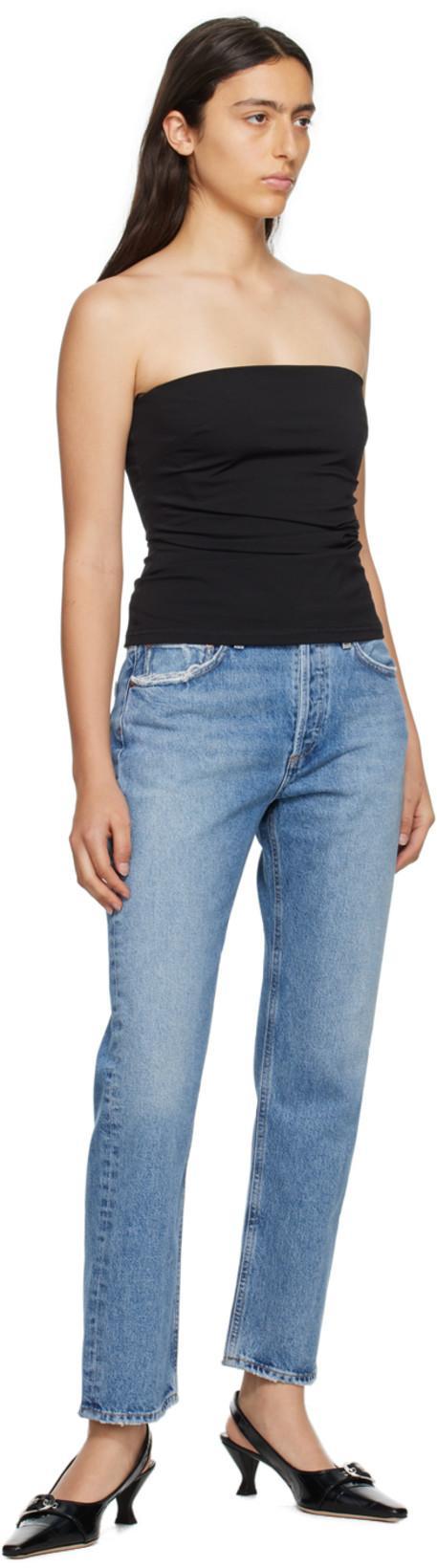 AGOLDE Pinch Waist Kick Jeans In Blue