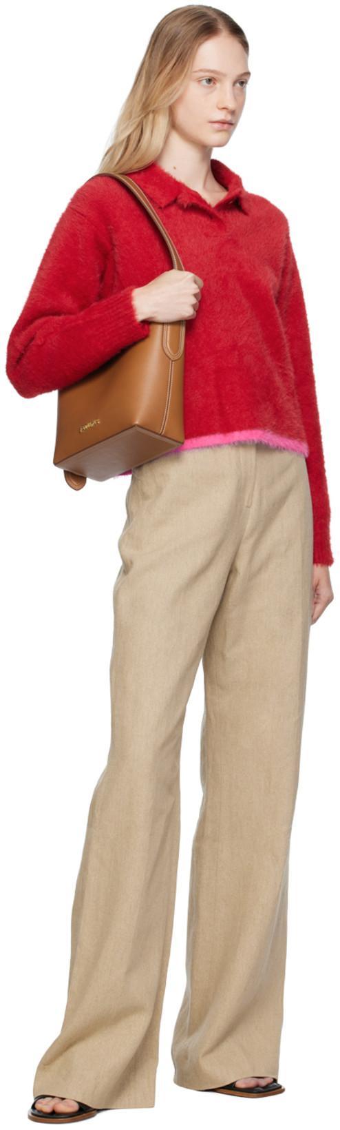 JACQUEMUS Stiletto Heel Leather Open Toe Mules In Black