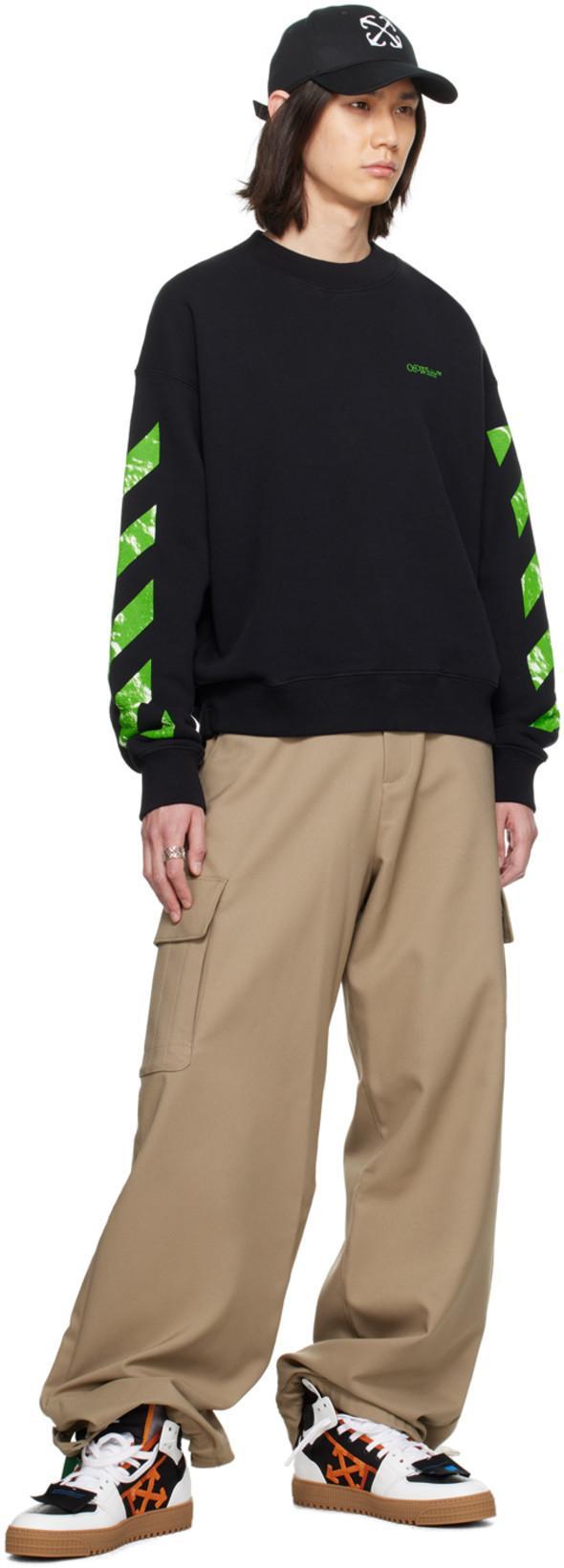 OFF-WHITE Arrow Drill Baseball Cap With 3d Embroidery In Black