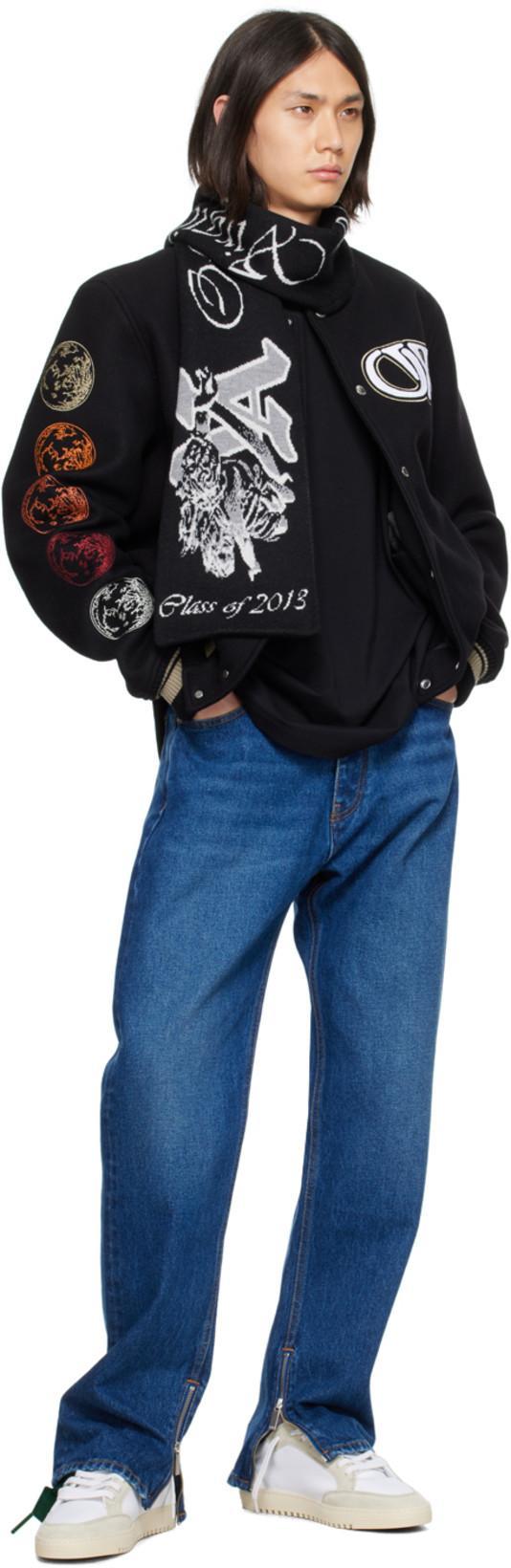 OFF-WHITE Black Cotton T-shirt