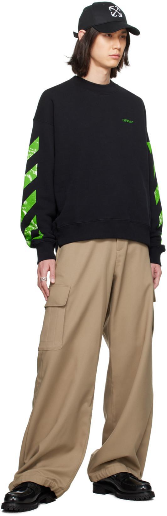 OFF-WHITE Arrow Drill Baseball Cap With 3d Embroidery In Black