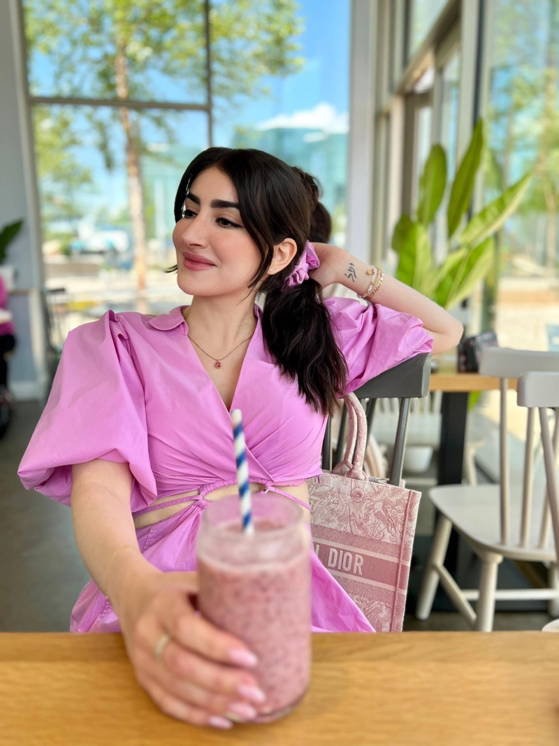 Barbie world until Dec 31 2023 💕💓 | Wearing: Simkhai Puff-sleeve Off-shoulder Minidress In Rosa; Simkhai Womens Spring Green Aulora Puff-sleeve Cotton-blend Mini Dress; Simkhai Aulora Ring-embellished Cutout Cotton-blend Poplin Mini Dress In Bright Orange