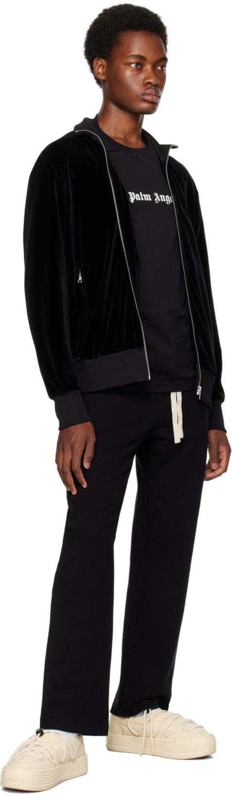 PALM ANGELS Black Cotton T-shirt