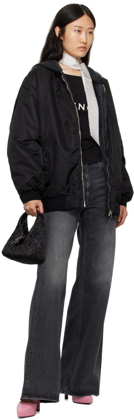 GIVENCHY Multi-pocket Zipped Bomber Jacket In Black