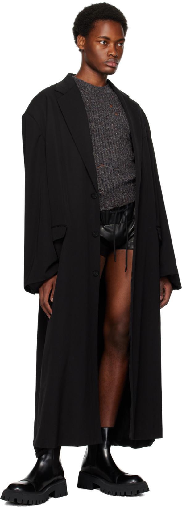 BALENCIAGA Tractor Bootie L20 Leather Boots In Black