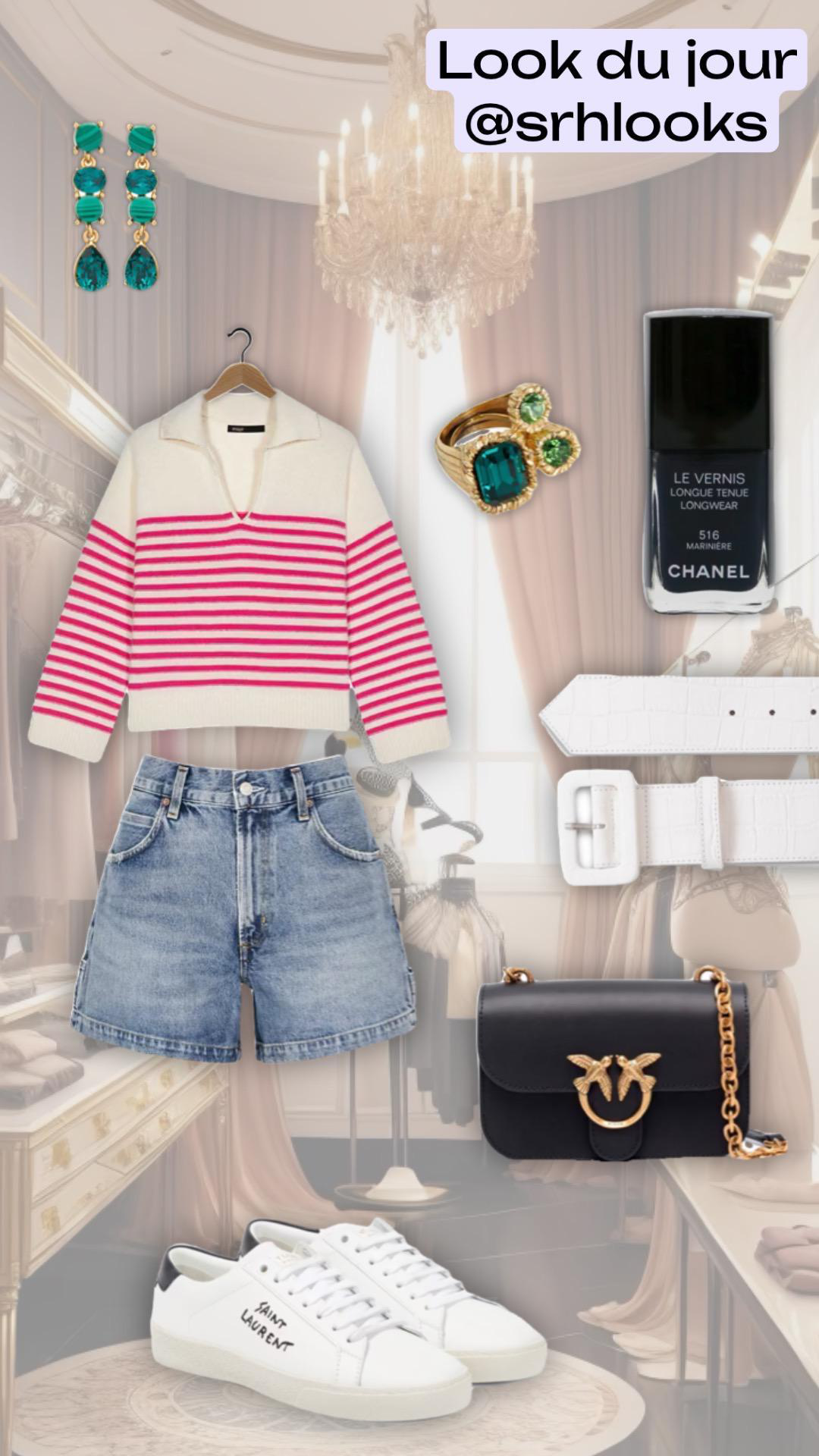 SAINT LAURENT Low-top Sneakers With Round Toe And Contrast Heel In White