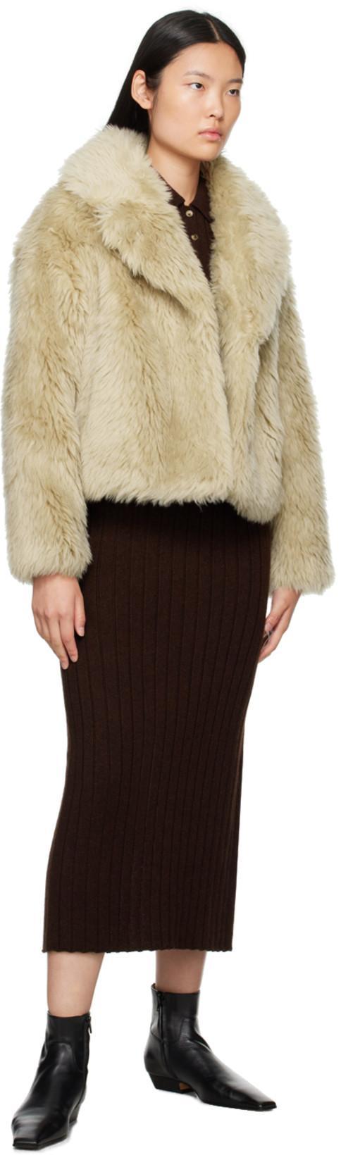 KHAITE Hans Ribbed-knit Cashmere Maxi Dress In Brown