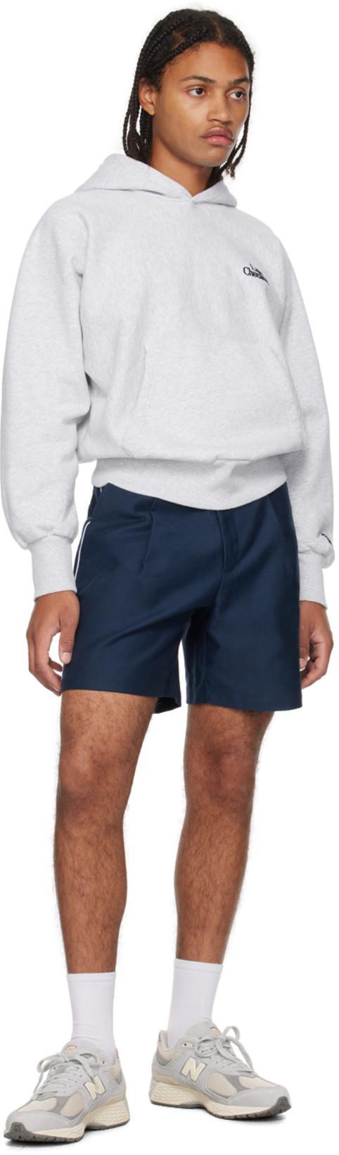 LATE CHECKOUT Navy Baseball Shorts