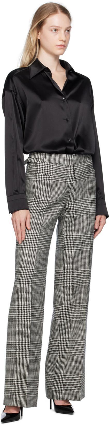 TOM FORD Stretch Silk Satin Relaxed Fit Shirt Clothing In Black