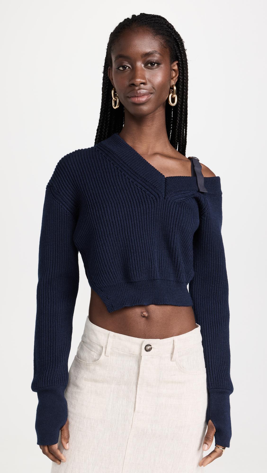 JACQUEMUS La Maille Seville Sweater In Blue