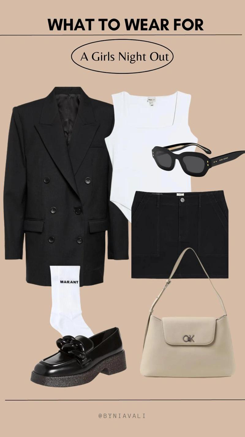 ISABEL MARANT Black Nevim Double-breasted Blazer In Nero