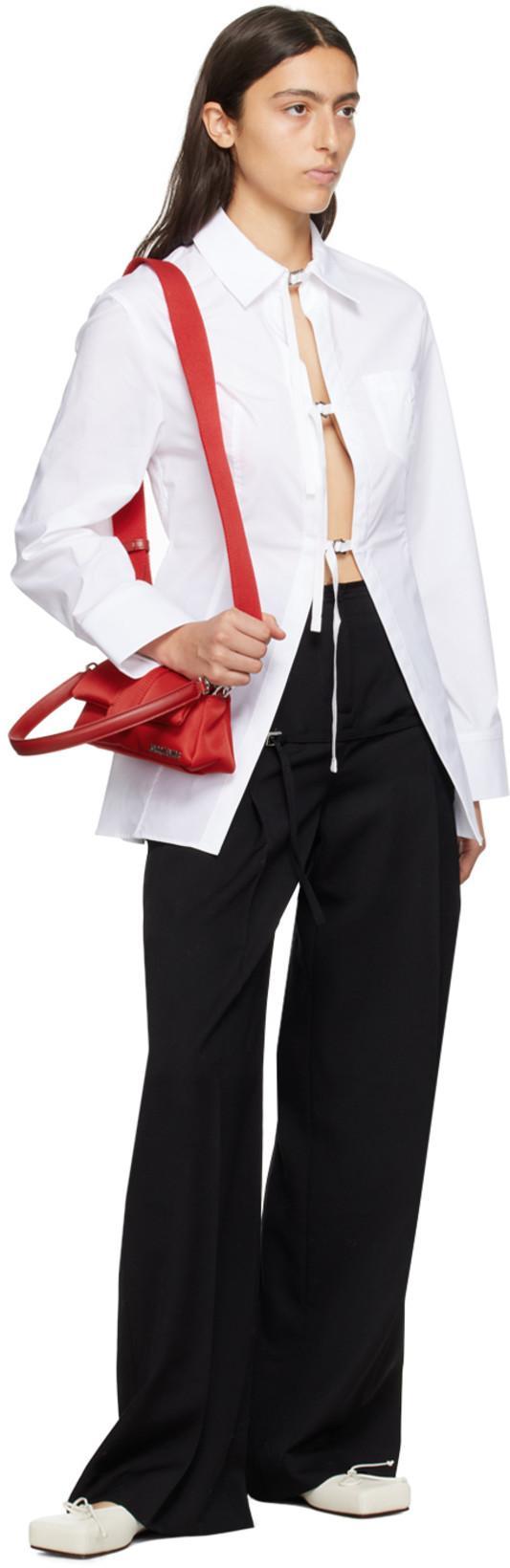 JACQUEMUS Off-white Le Chouchou 'les Mules Plates Ballet' Ballerina Flats