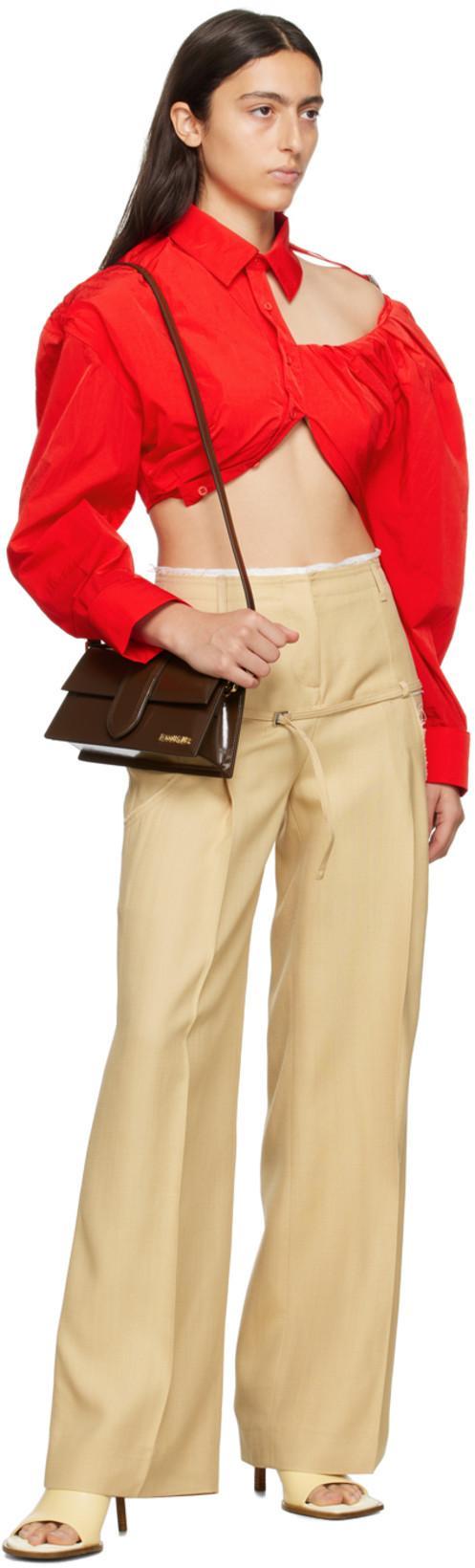 JACQUEMUS Le Pantalon Criollo Tailored Trousers In Nude