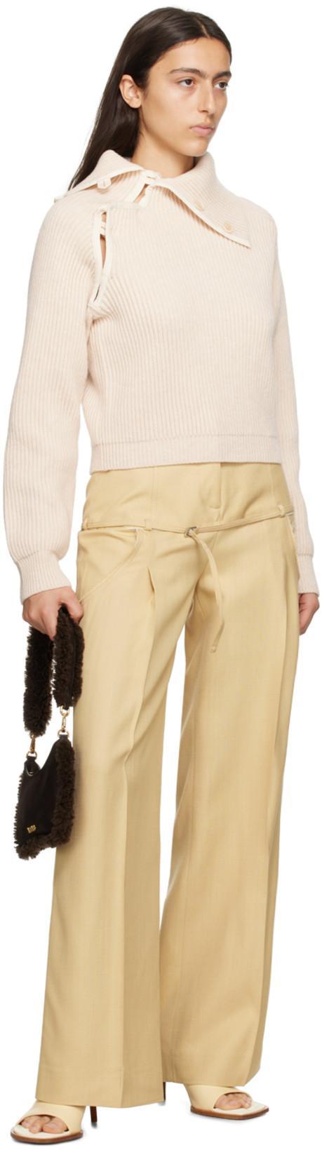 JACQUEMUS Le Pantalon Criollo Tailored Trousers In Nude