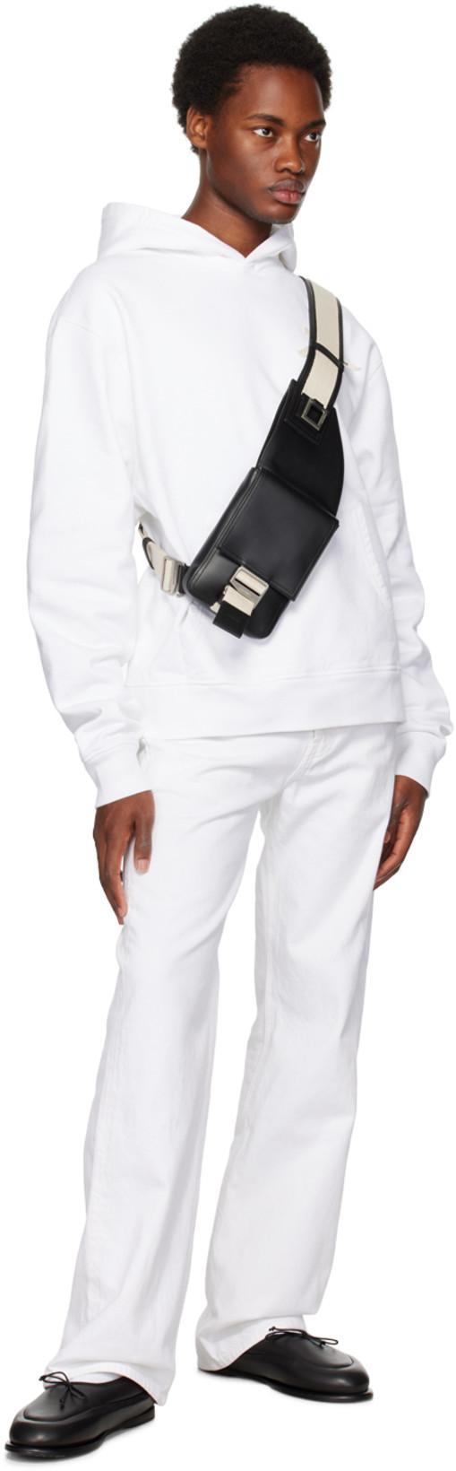 JACQUEMUS White Le Chouchou 'le De Nîmes Suno' Jeans