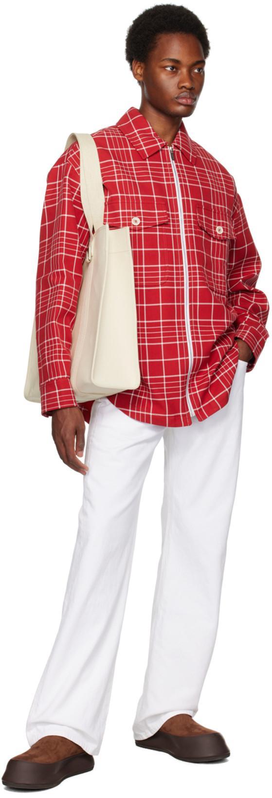 JACQUEMUS White Le Chouchou 'le De Nîmes Suno' Jeans