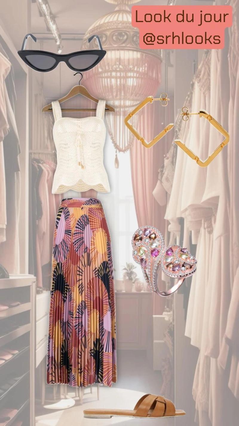 SAINT LAURENT Tribute Woven Leather Flat Sandals In Brown