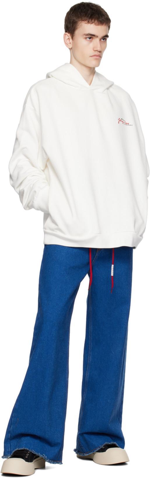 MARNI Printed Cotton Jersey Hoodie In Cbw02