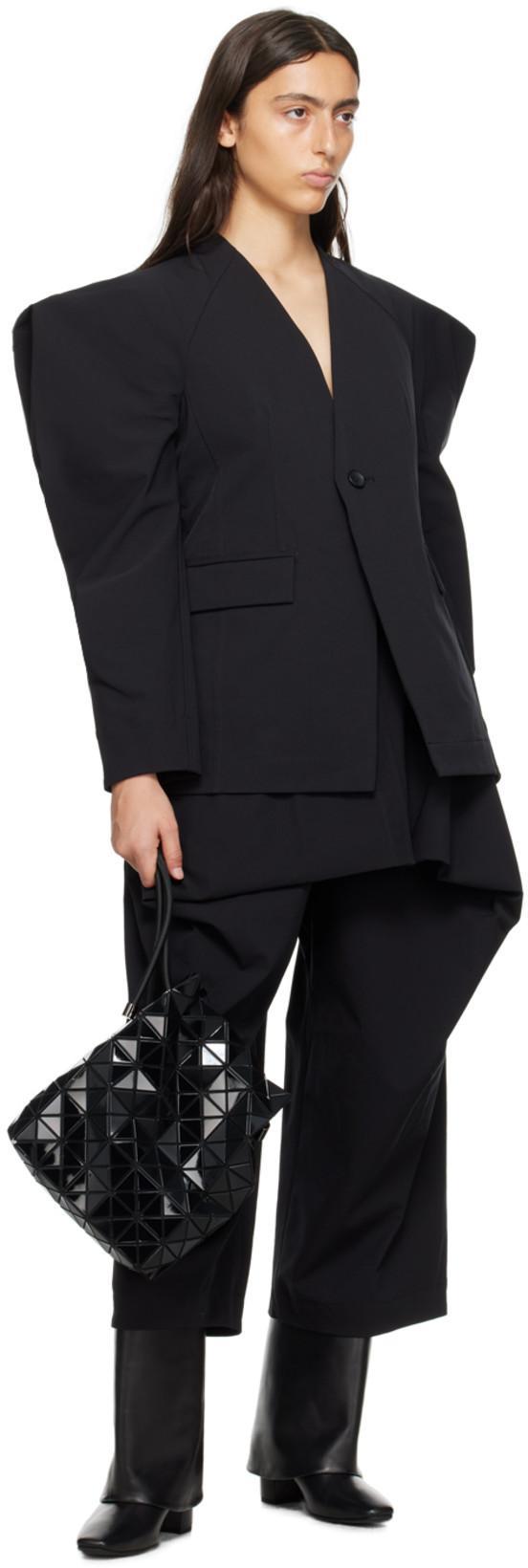 BAO BAO ISSEY MIYAKE Geometric-panelled Wring Bucket Bag In Black