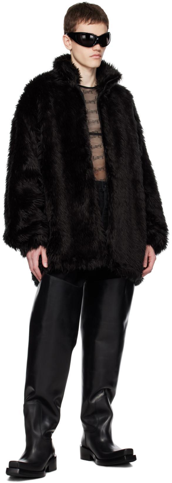 BALENCIAGA Santiago Leather Boots In Black