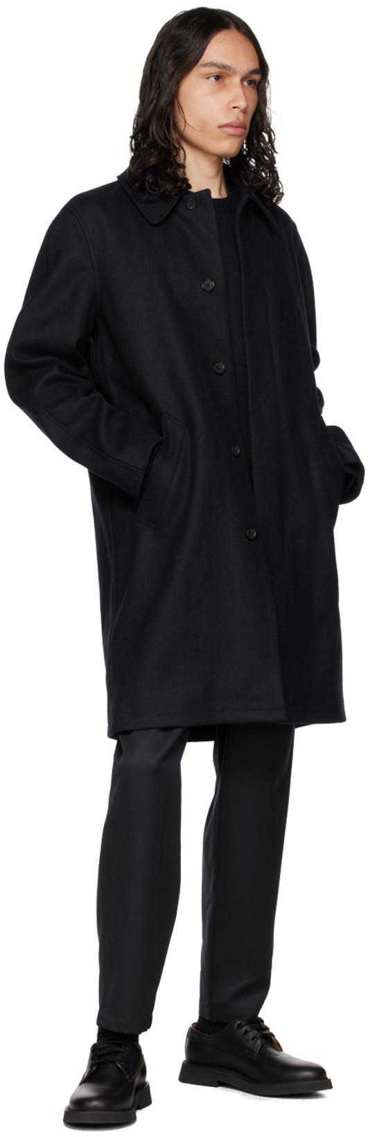 APC A.p.c. Tailored Black Trousers With Pleated Front And Relaxed Fit