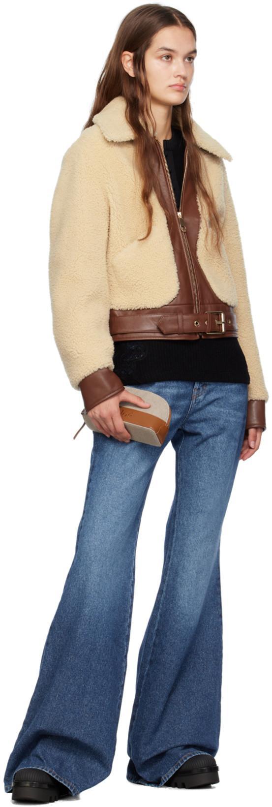 CHLOÉ Chloe' Wide Leg Denim Jeans In Black