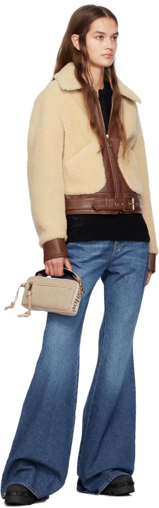 CHLOÉ Chloe' Wide Leg Denim Jeans In Black