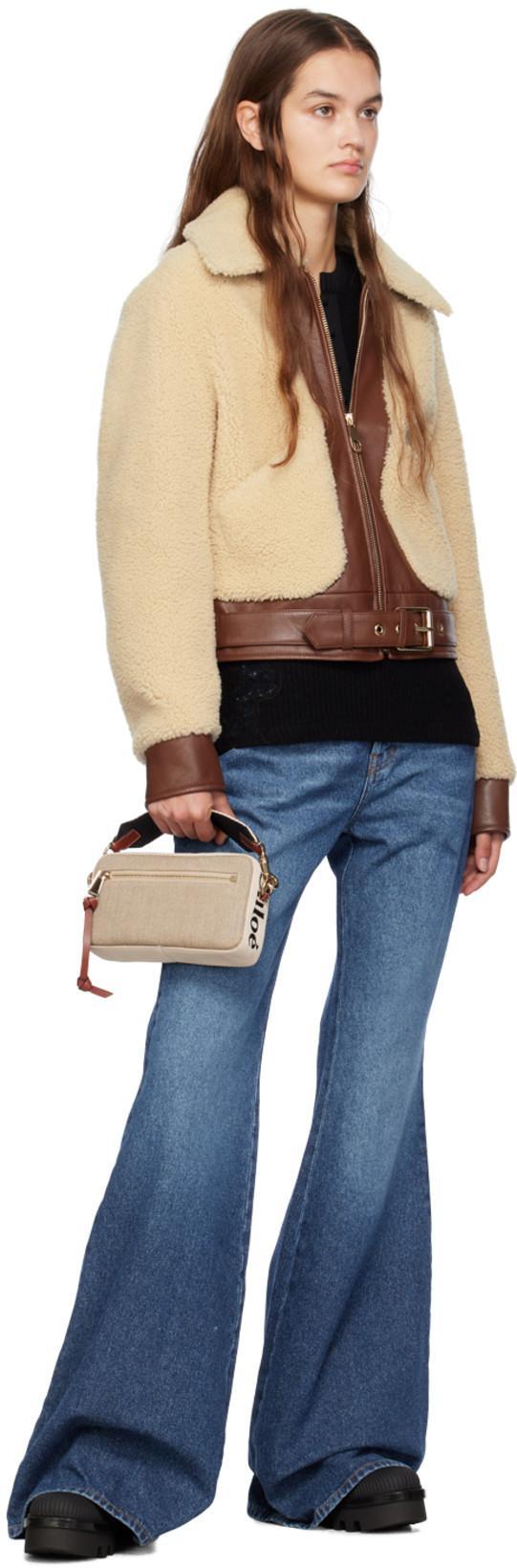 CHLOÉ Chloe' Wide Leg Denim Jeans In Black