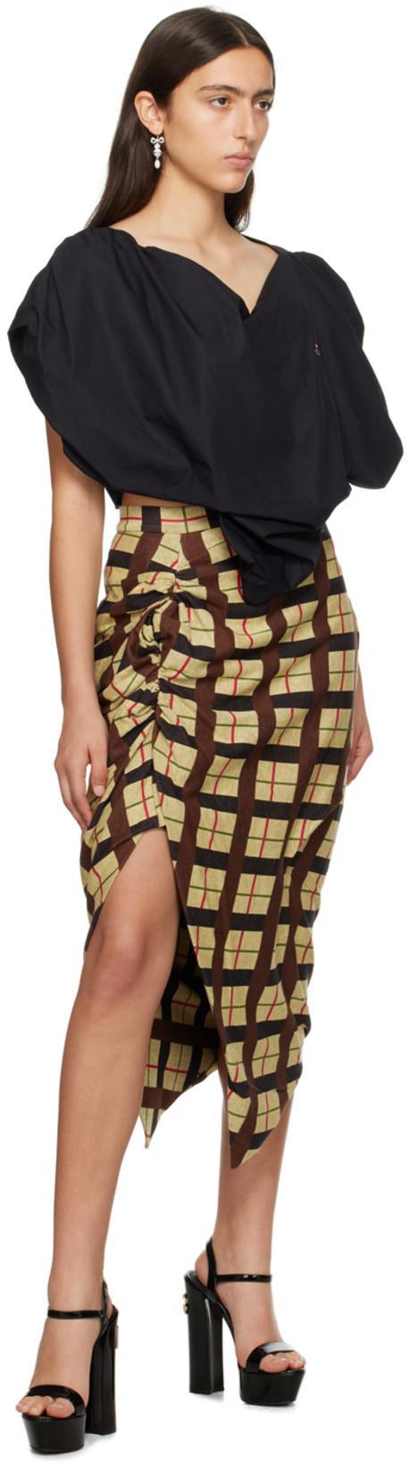 VIVIENNE WESTWOOD Heart Top In Regenerative Poplin In Black