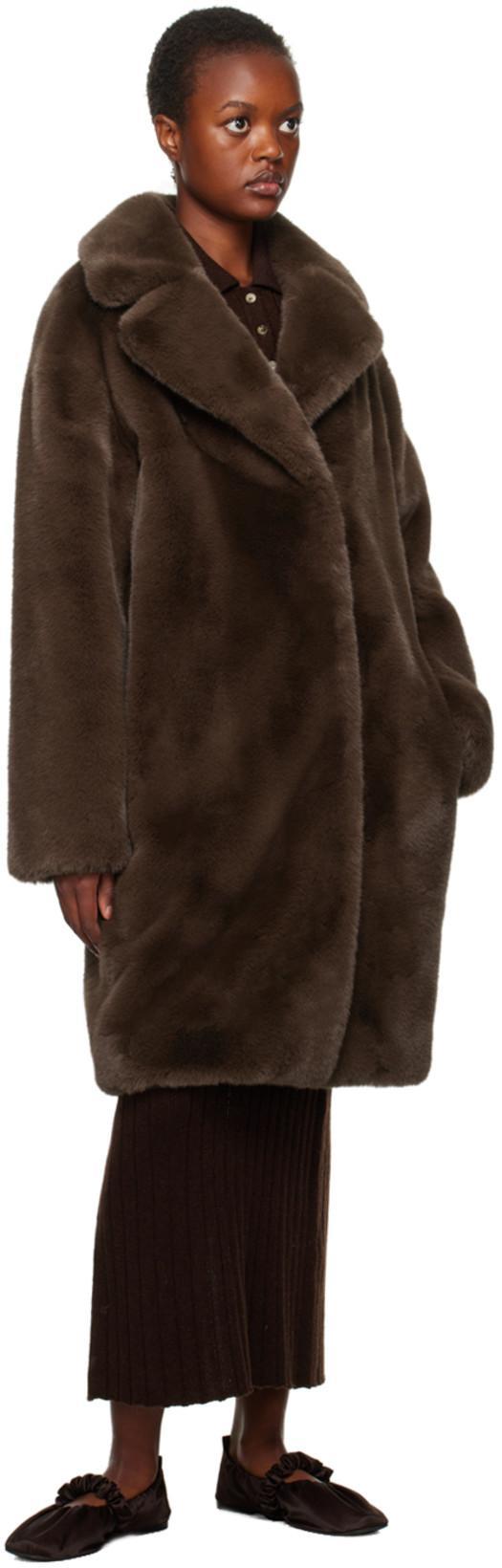 KHAITE Hans Ribbed-knit Cashmere Maxi Dress In Brown