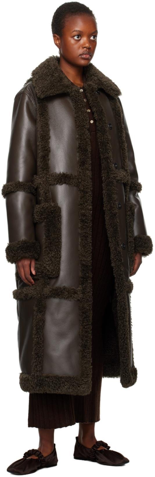 KHAITE Hans Ribbed-knit Cashmere Maxi Dress In Brown