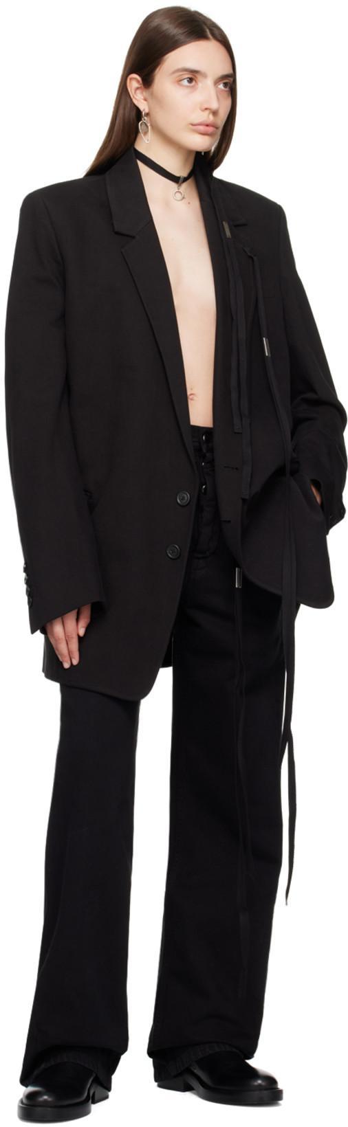 ANN DEMEULEMEESTER Claire 5-pockets Comfort Trousers Faded Denim In Rojo