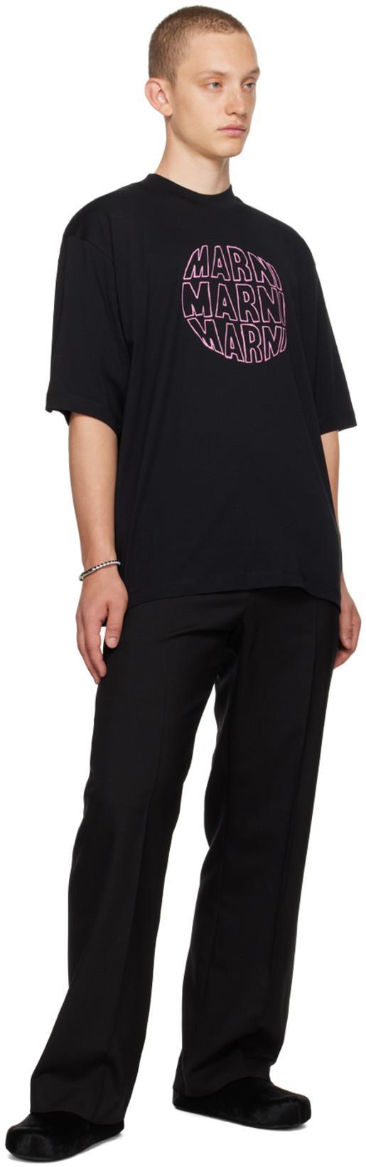 MARNI Fussbet Fur Mules In Black