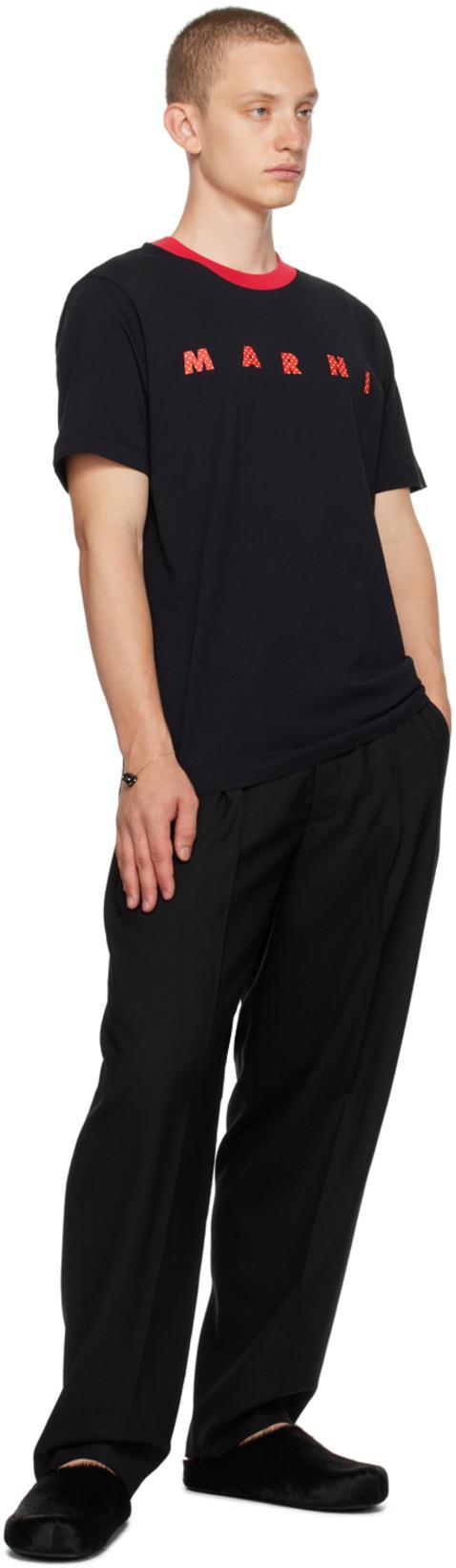 MARNI Fussbet Fur Mules In Black