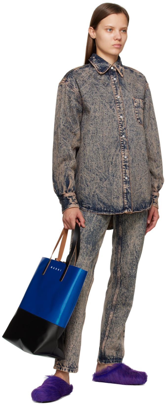 MARNI Acid-wash Slim-cut Jeans In Multi