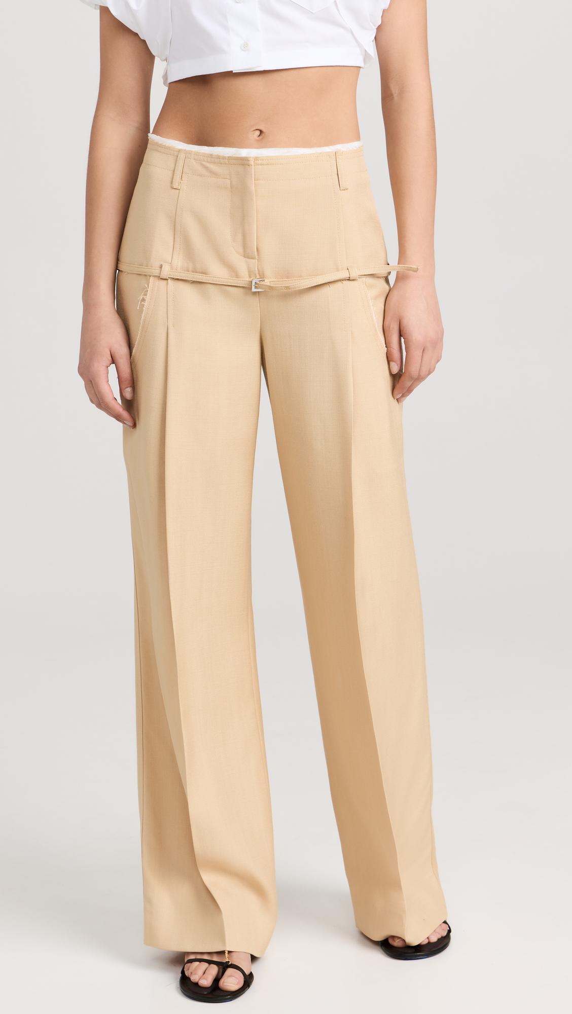 JACQUEMUS Le Pantalon Criollo Tailored Trousers In Nude