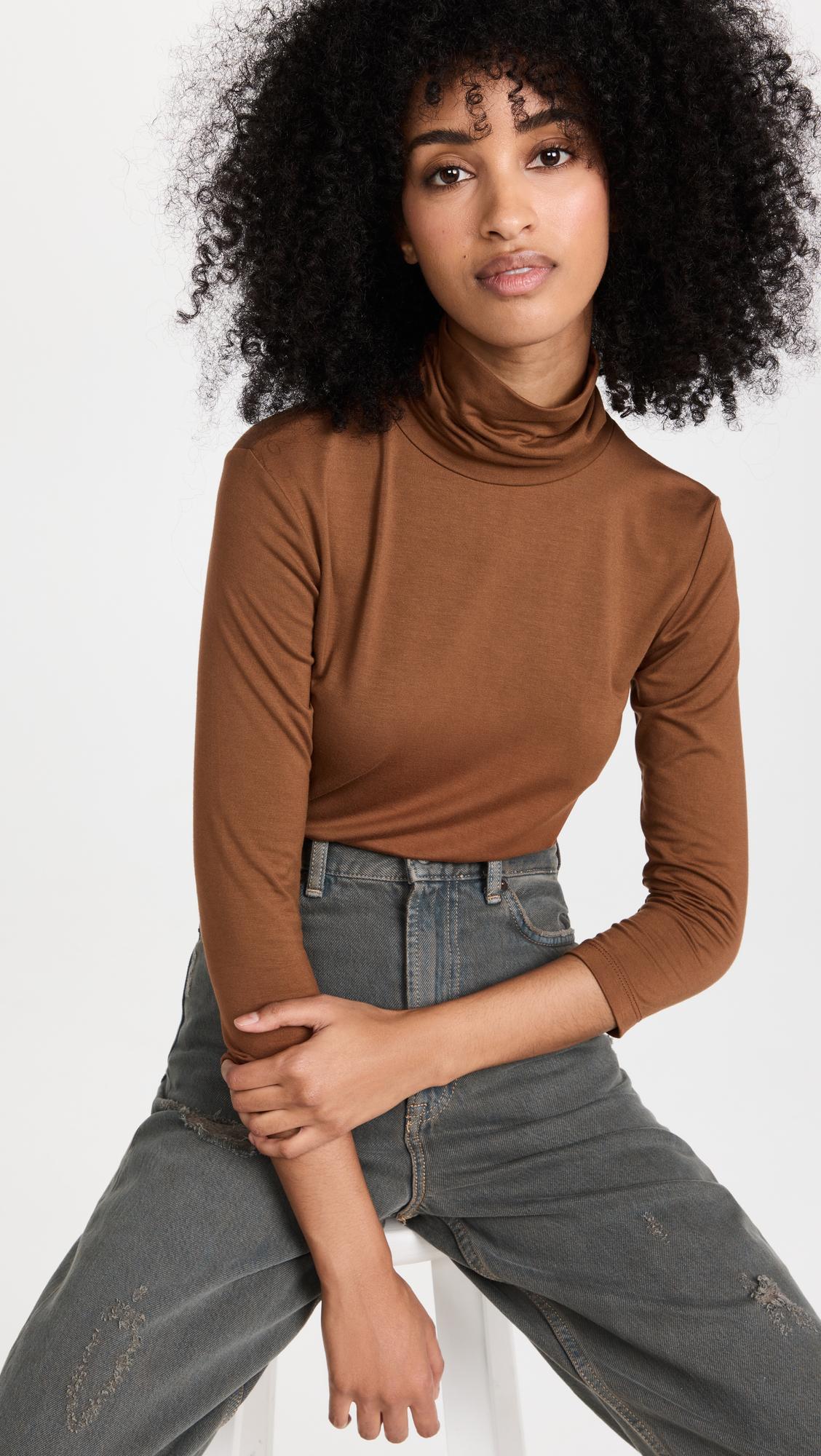 TORY BURCH Robinson Spazzolato Shoulder Bag In Dark Sienna