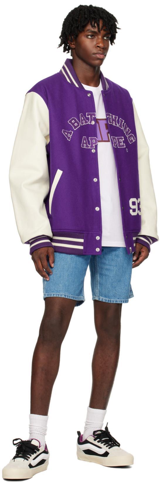 BAPE Blue Hammer Loop Shorts In Light Indigo