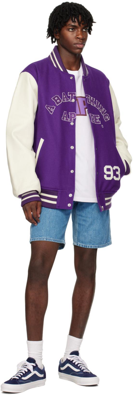 BAPE Blue Hammer Loop Shorts In Light Indigo