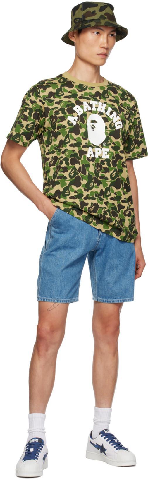 BAPE Blue Hammer Loop Shorts In Light Indigo