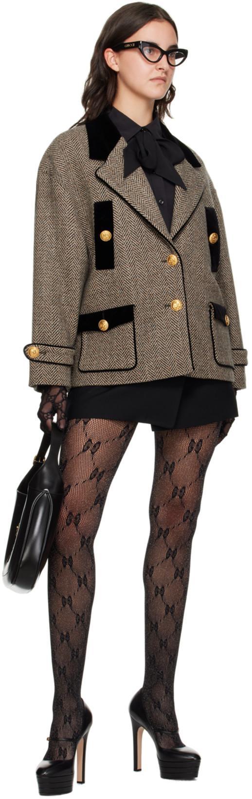 GUCCI Button-up Crepe Skirt In Black