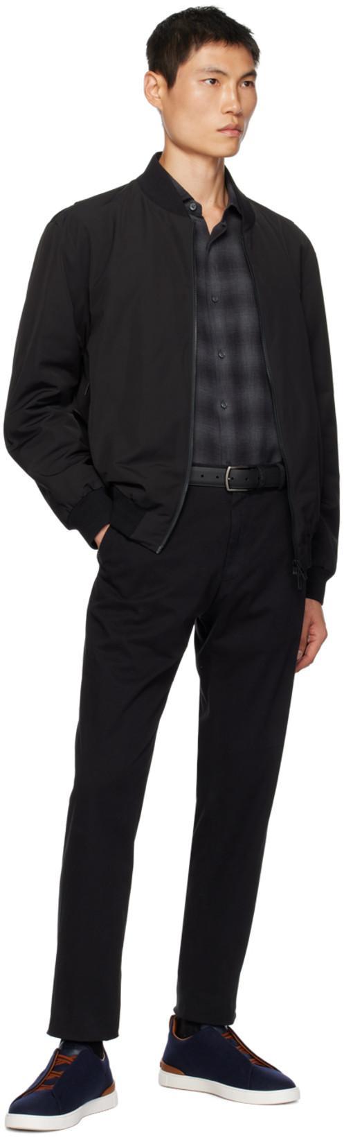 ZEGNA Black Informale Belt In Ner Black