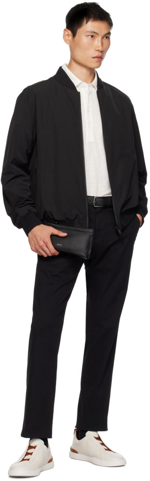 ZEGNA Black Informale Belt In Ner Black