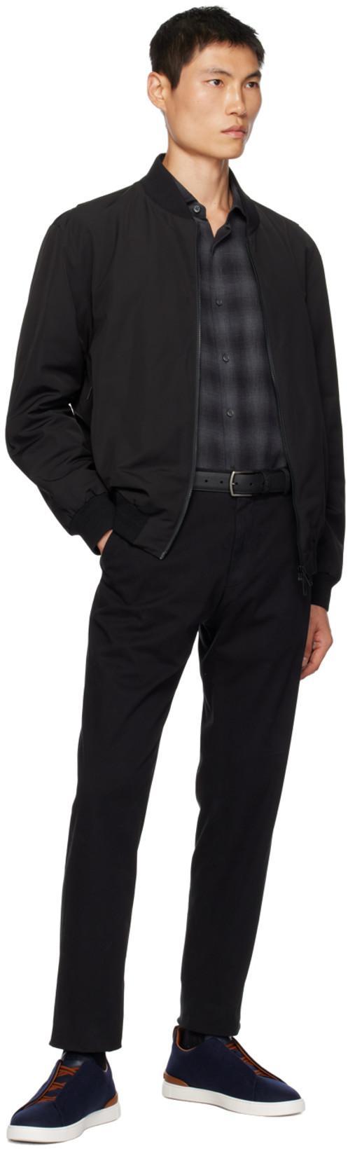 ZEGNA Black Informale Belt In Ner Black