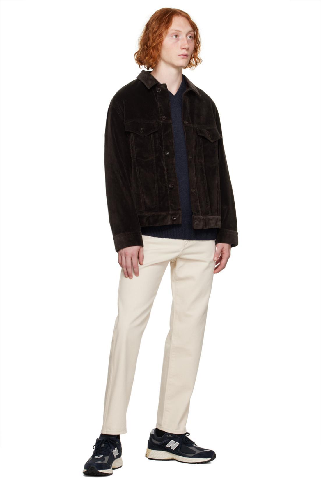 POTTERY Off-white One Washed Comfort Jeans In Nw Natural White