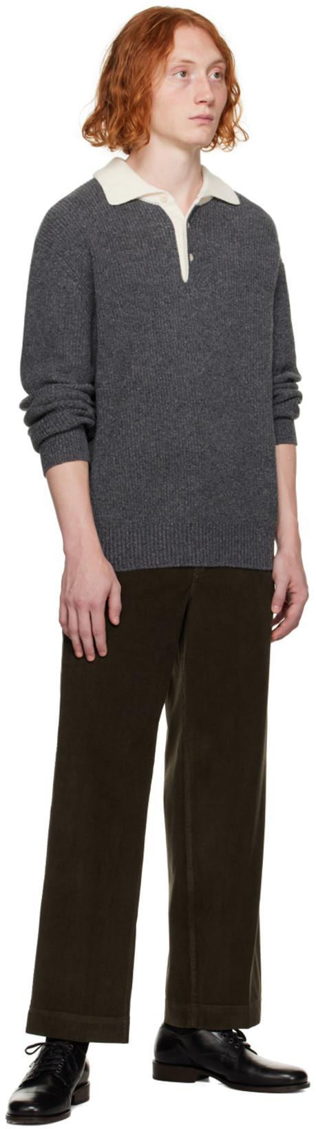 POTTERY Gray Washed Trosuers In Cc Charcoal