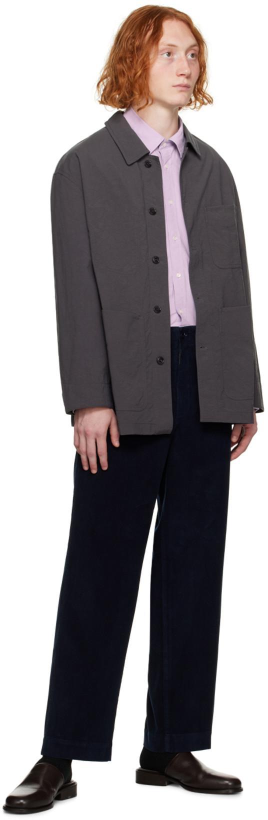 POTTERY Navy Wide Trousers In Dn Dark Navy