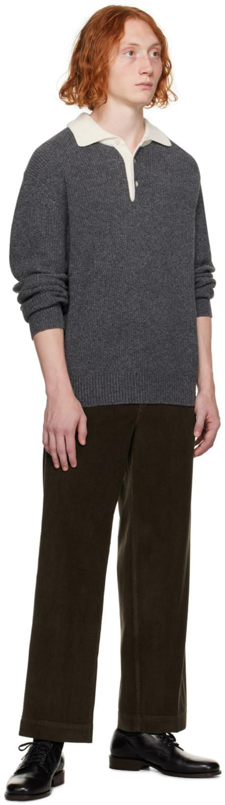 POTTERY Gray Washed Trosuers In Cc Charcoal