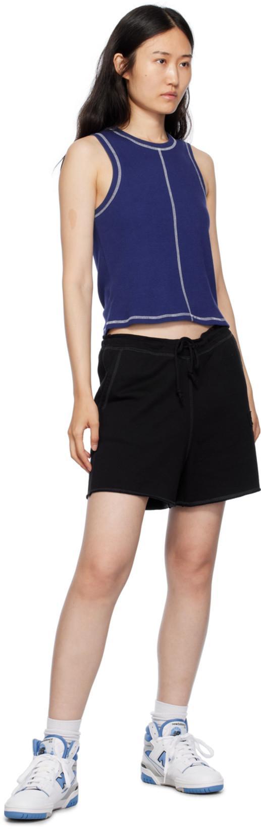 GANNI Women Logo Organic Cotton Shorts In Brown