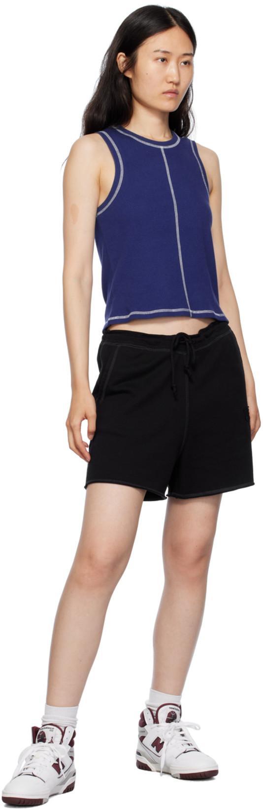 GANNI Women Logo Organic Cotton Shorts In Brown